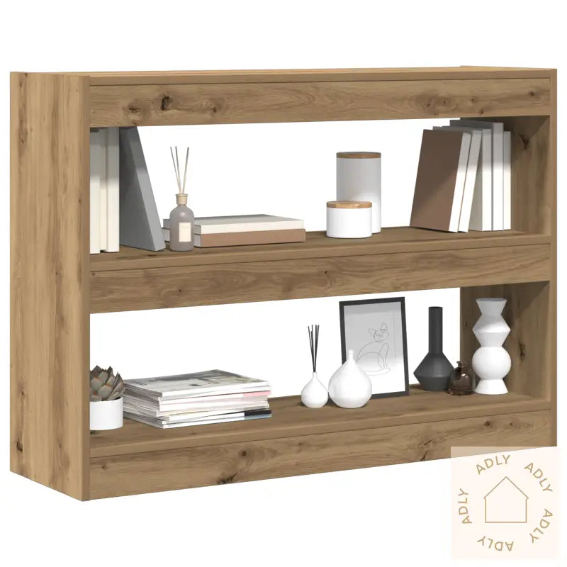 Bokhylle/Romdeler - Artisan Eik - 100X30X72 Cm - Laget Av Konstruert Tre