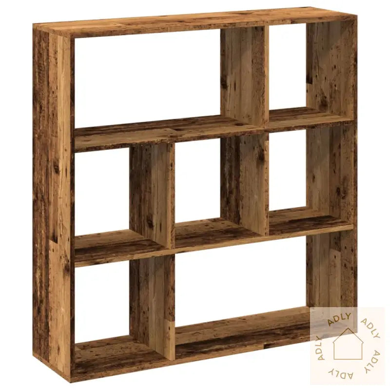 Romdeler Bokhylle Gammel Tre 102X29X103,5 Cm Konstruert Tre