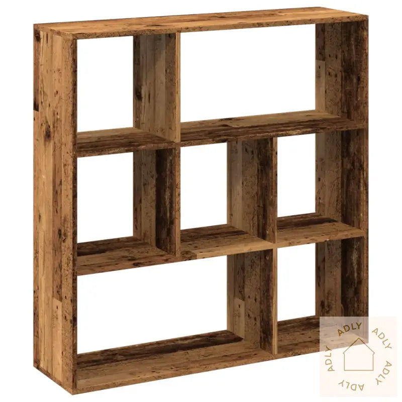 Romdeler Bokhylle Gammel Tre 102X29X103,5 Cm Konstruert Tre