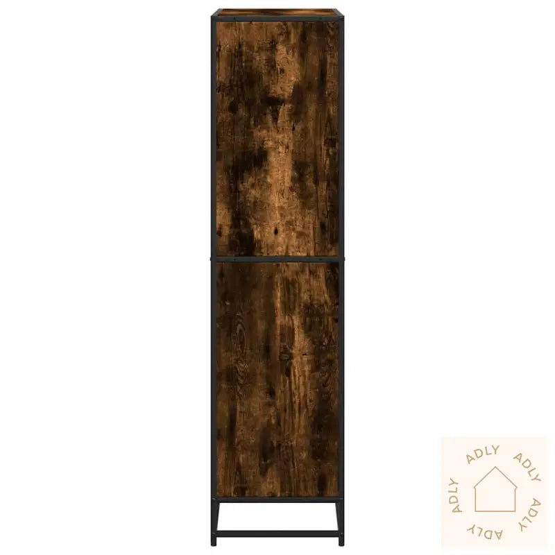 Bokhylle Røkt Eik 80,5X35X139 Cm Konstruert Tre