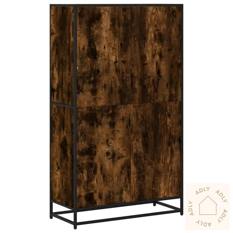 Bokhylle Røkt Eik 80,5X35X139 Cm Konstruert Tre