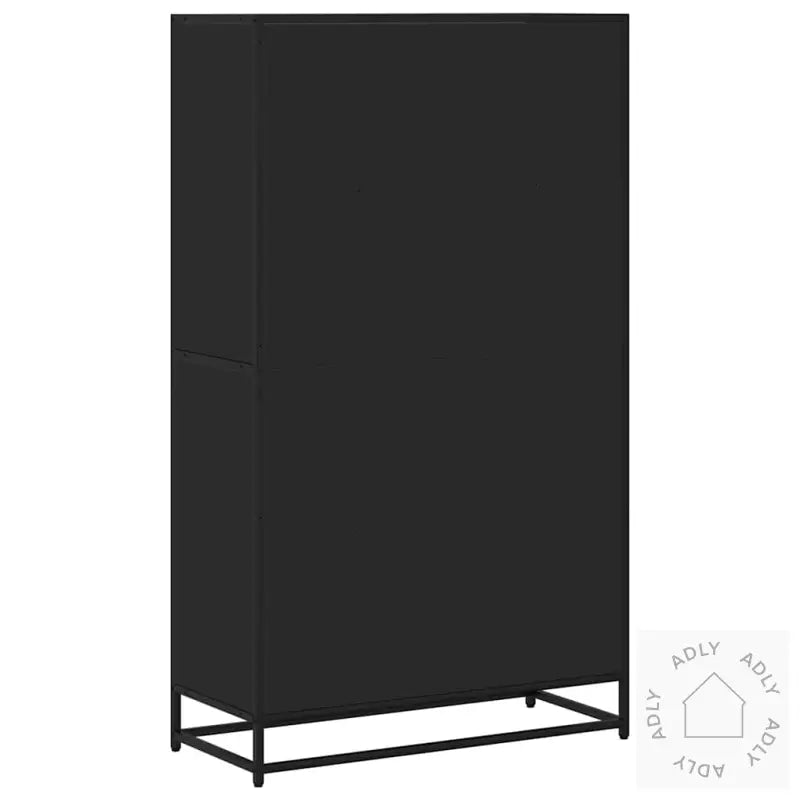 Bokhylle Svart 80,5X35X139 Cm Konstruert Tre
