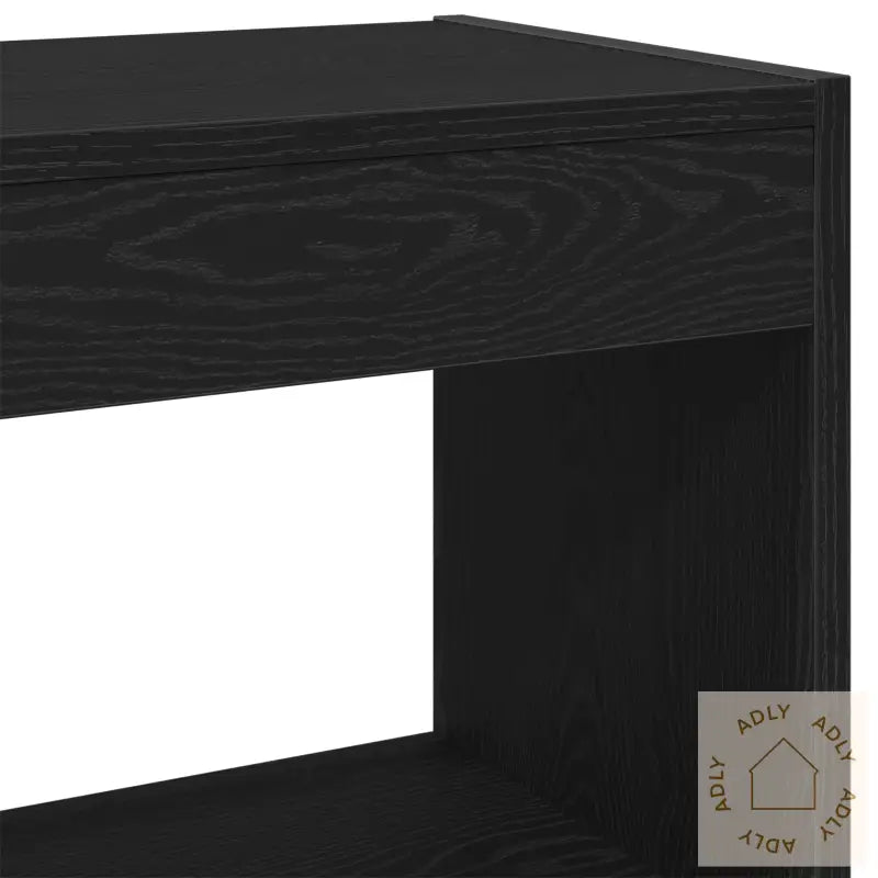 Svart Eik Bokskap - 80X30X72 Cm