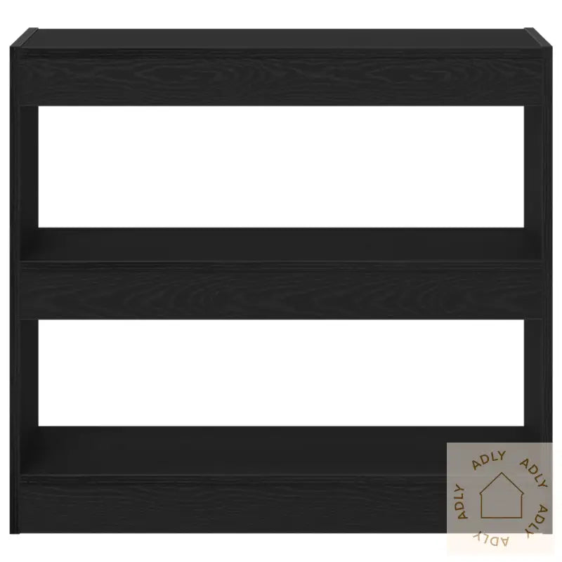 Svart Eik Bokskap - 80X30X72 Cm