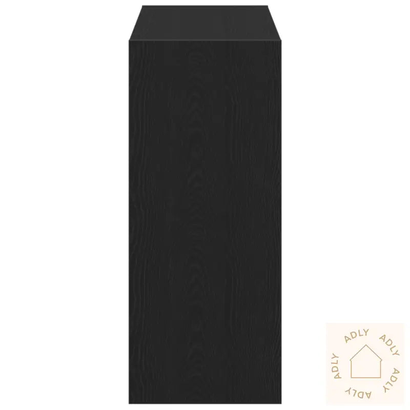 Svart Eik Bokskap - 80X30X72 Cm