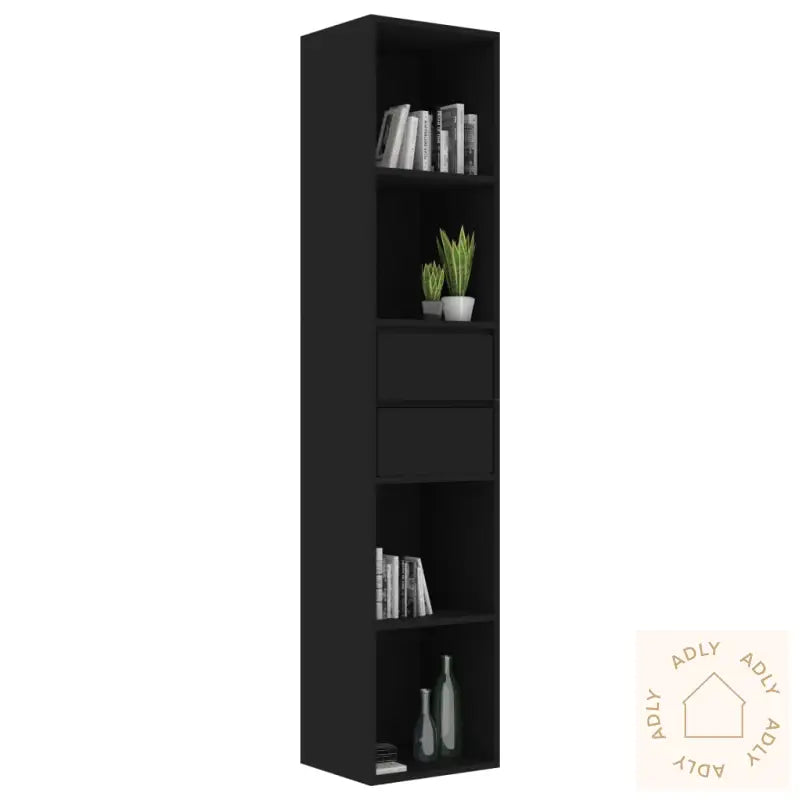 Bokhylle Svart 36X30X171 Cm Konstruert Tre