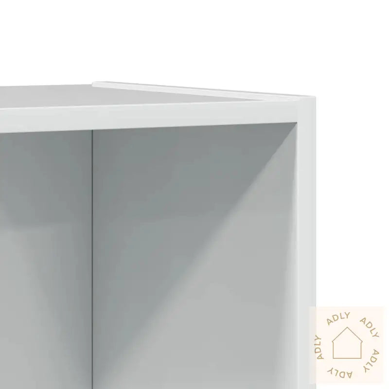 Bokhylle Høyglans Hvit 40X24X109 Cm Konstruert Tre