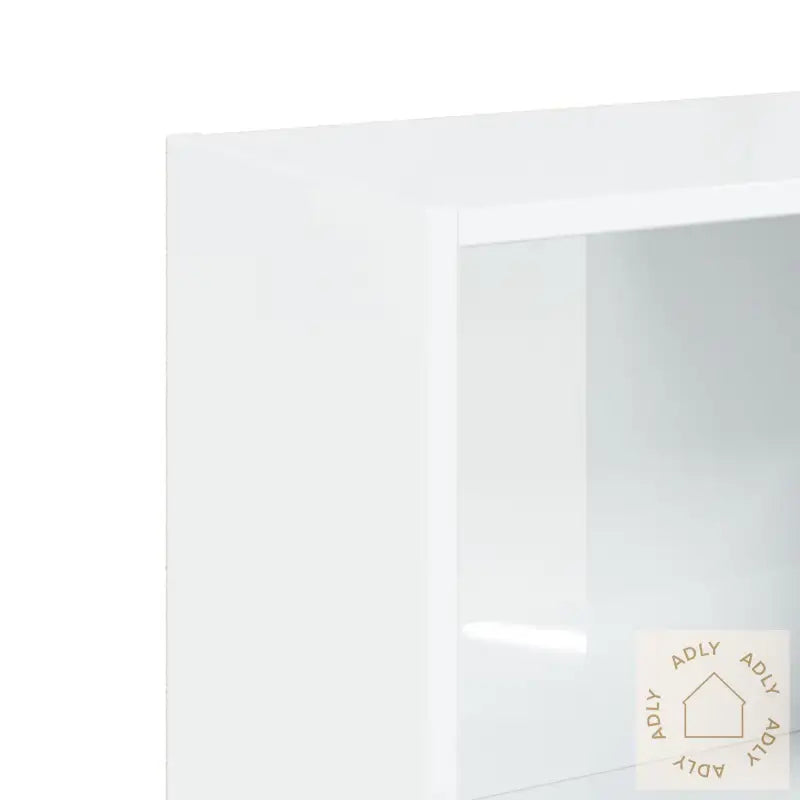 Bokhylle 3 Nivåer Høyglans Hvit 40X24X109 Cm Konstruert Tre