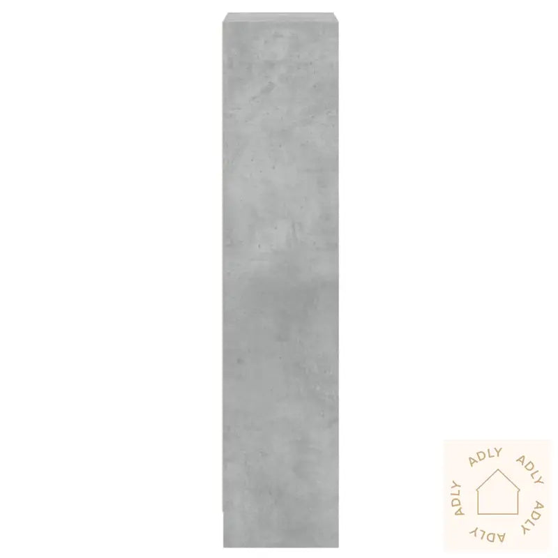 Bokhylle 3 Nivåer Betonggrå 40X24X109 Cm Konstruert Tre