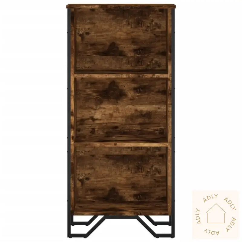 Bokhylle Røkt Eik 50X31X106 Cm Konstruert Tre