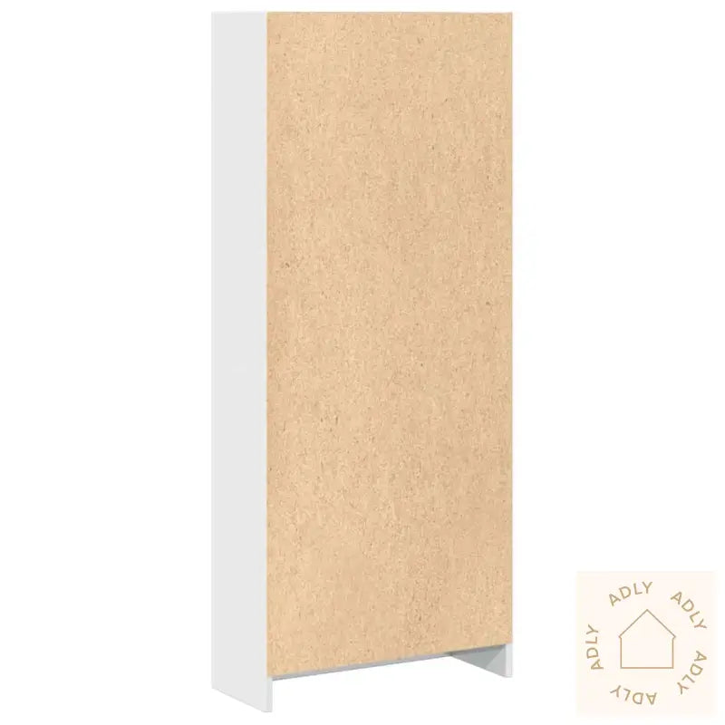 Bokhylle Høyglans Hvit 60X24X143 Cm Konstruert Tre