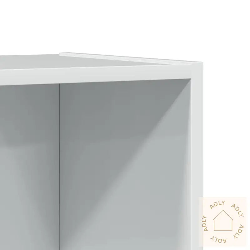 Bokhylle Høyglans Hvit 60X24X143 Cm Konstruert Tre