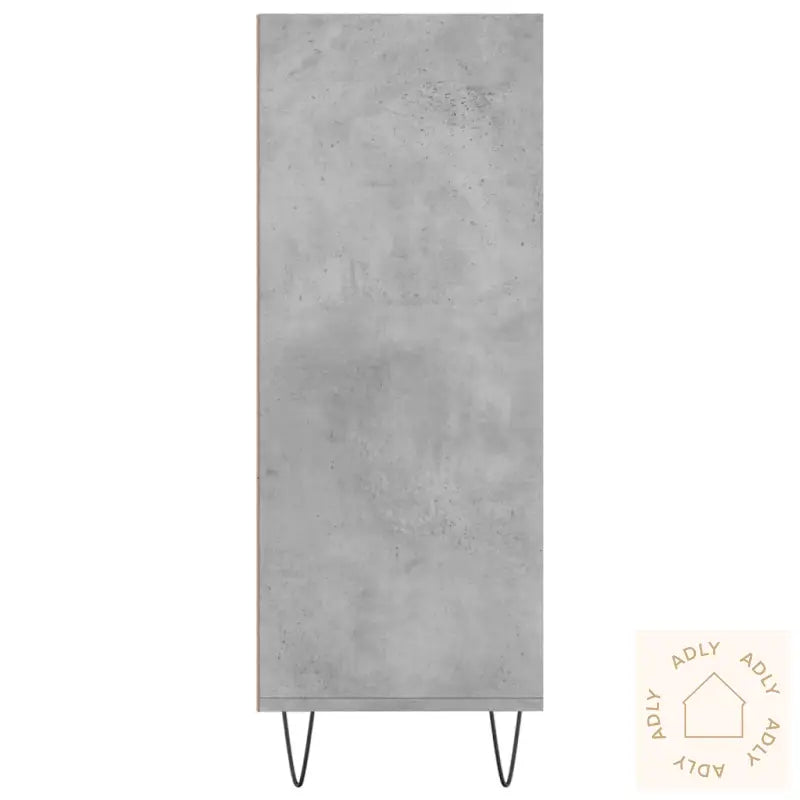 Bokhylle Betonggrå 69,5X32,5X90 Cm Konstruert Tre