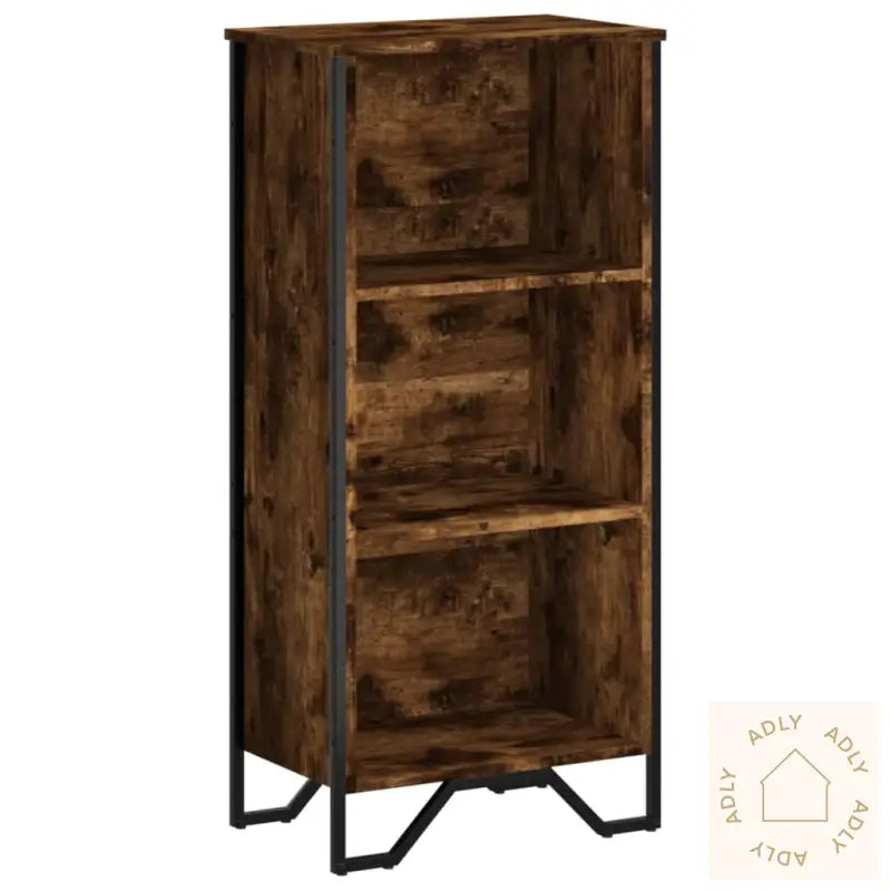 Bokhylle Røkt Eik 50X31X106 Cm Konstruert Tre