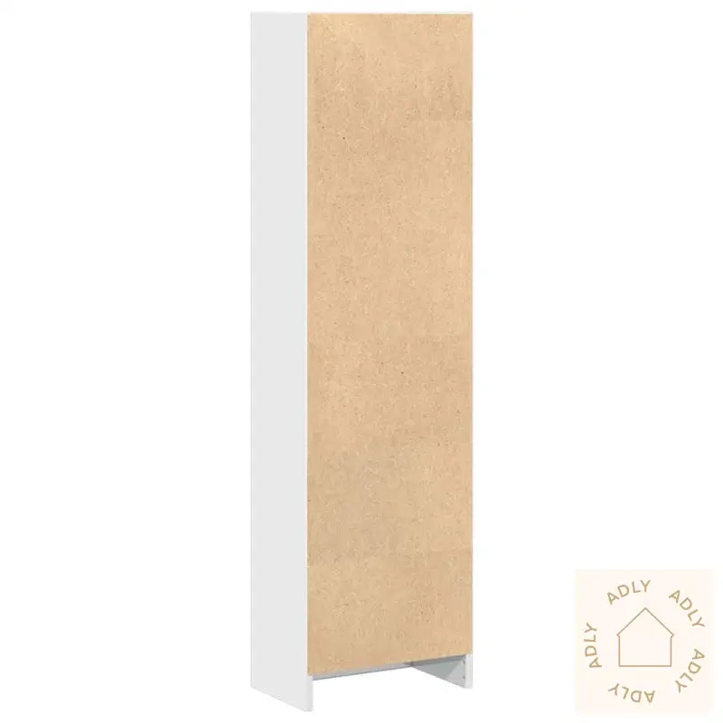 Bokhylle Høyglans Hvit 40X24X143 Cm Konstruert Tre