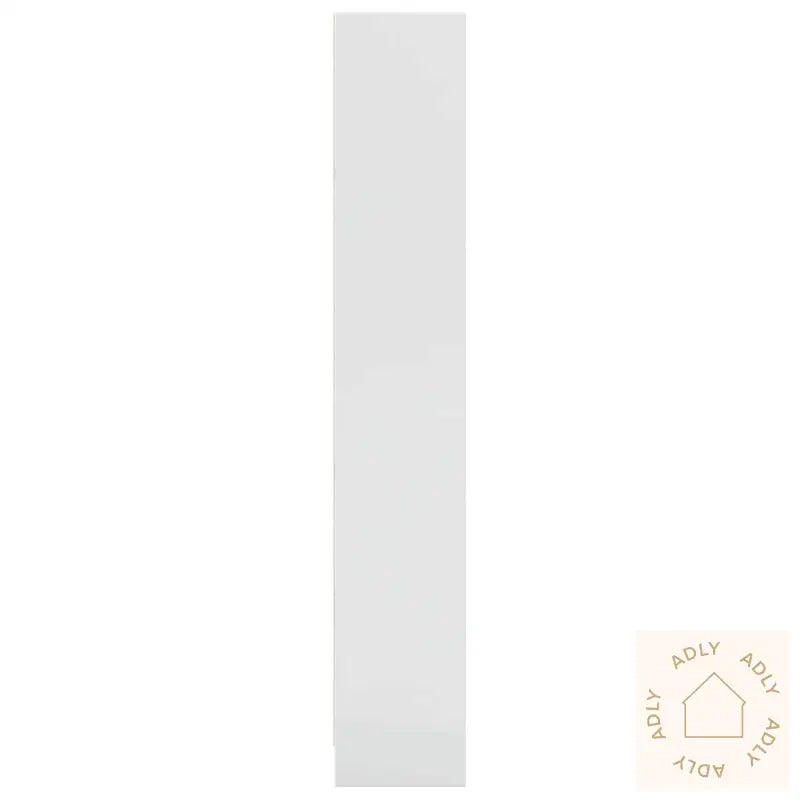 Bokhylle Høyglans Hvit 60X24X143 Cm Konstruert Tre