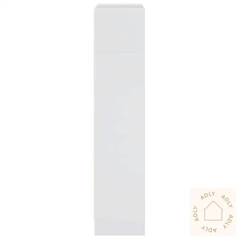 Bokhylle Høyglans Hvit 40X24X109 Cm Konstruert Tre