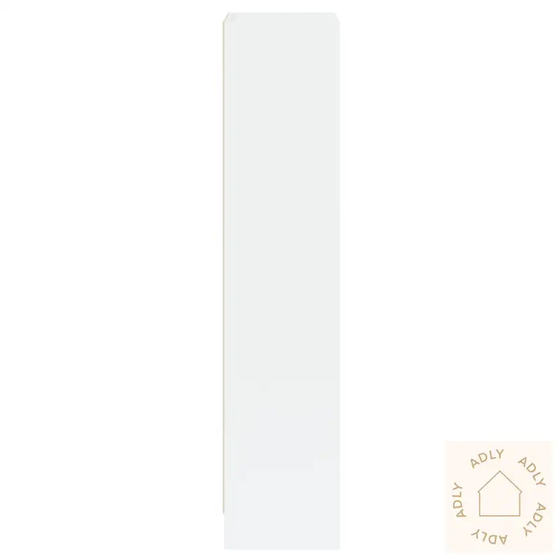 Bokhylle 3 Nivåer Høyglans Hvit 40X24X109 Cm Konstruert Tre