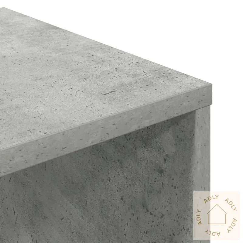 Bokhylle Betonggrå 34X31X112 Cm Konstruert Tre