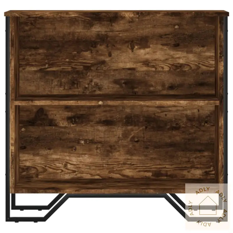 Bokhylle Røkt Eik 80X31X74,5 Cm Konstruert Tre