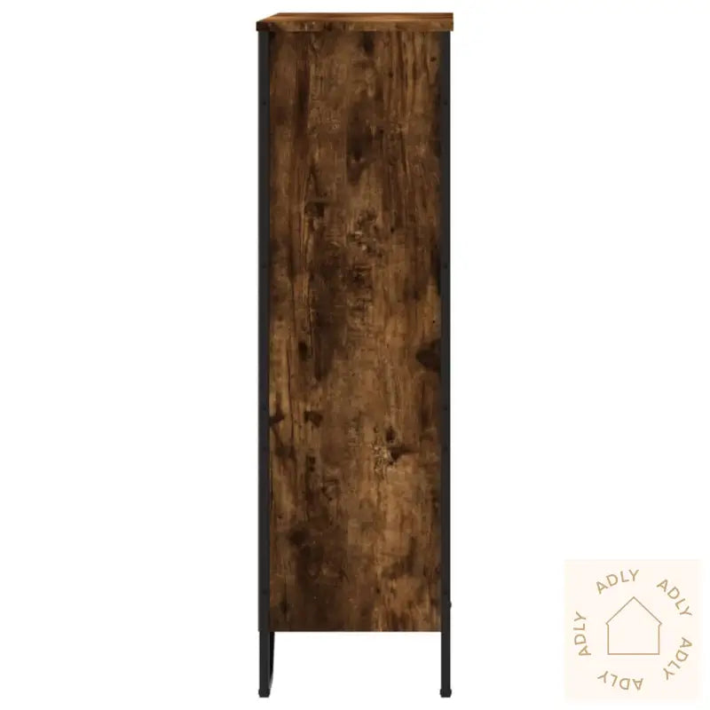 Bokhylle Røkt Eik 80X31X106 Cm Konstruert Tre