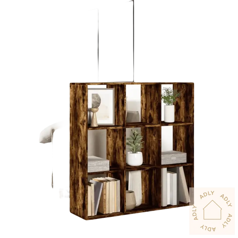 Brown treemodern bokhylle med smart oppbevaring og maks belastning for stilfull lagring