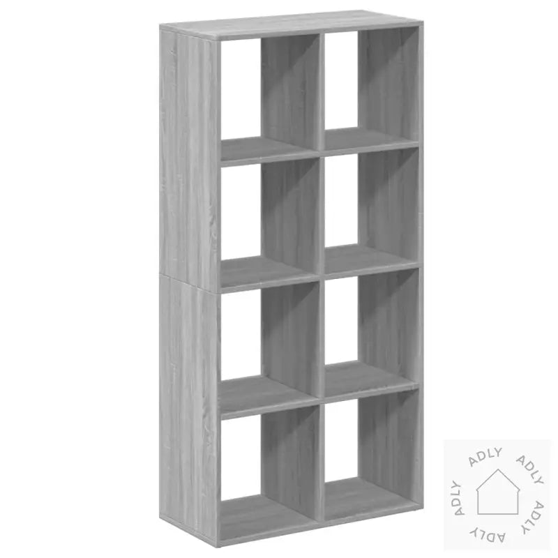 Romdeler Bokhylle Grå Sonoma 69,5X29X137,5 Cm Konstruert Tre