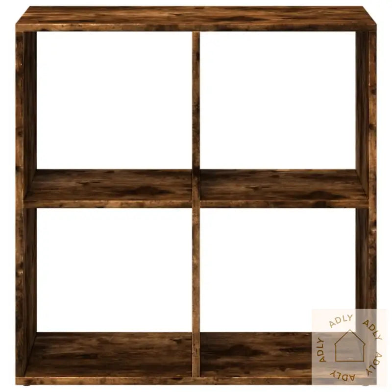 Romdeler Bokhylle Røkt Eik 69,5X29X69,5 Cm Konstruert Tre