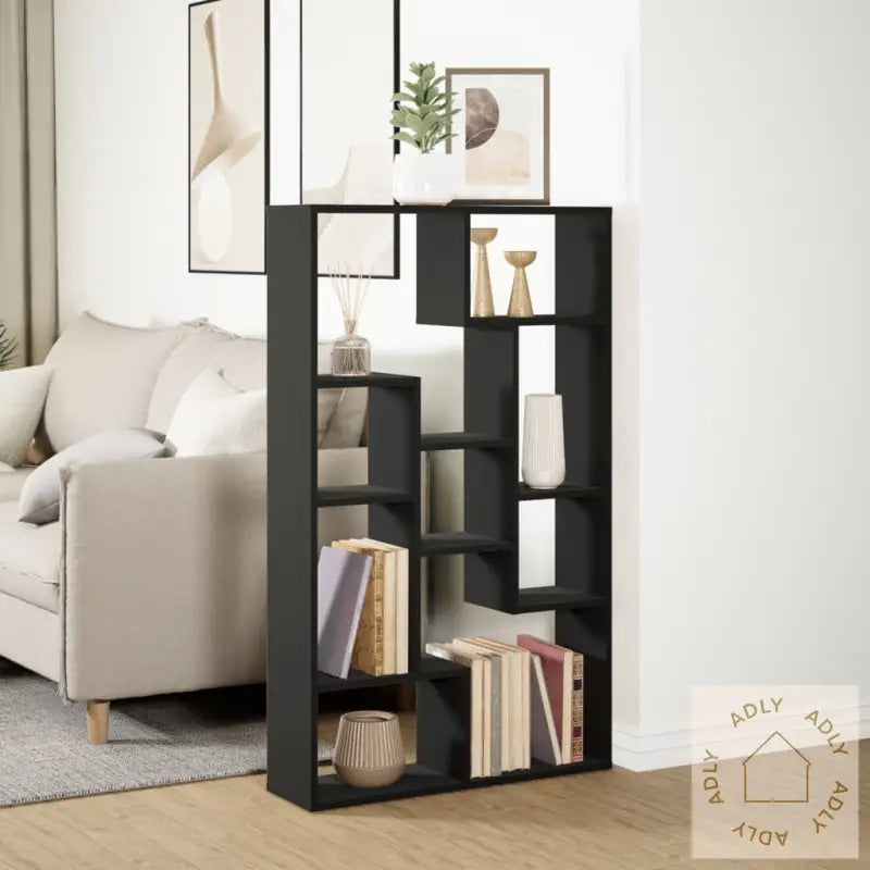 Bokhylle Svart 72X20X120 Cm Konstruert Tre
