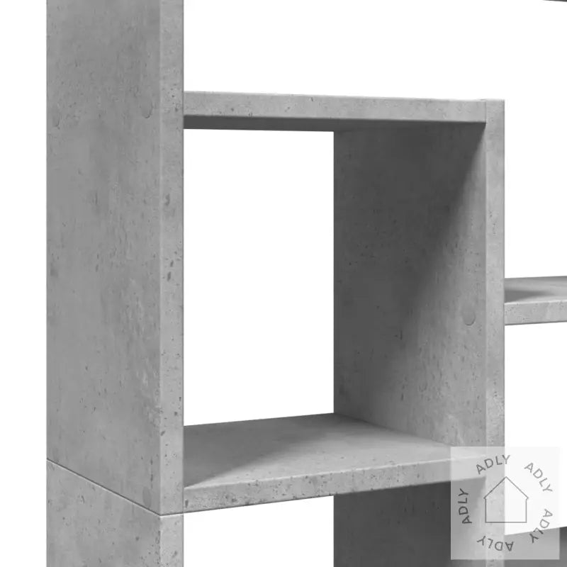 Bokhylle Betonggrå 72X20X120 Cm Konstruert Tre