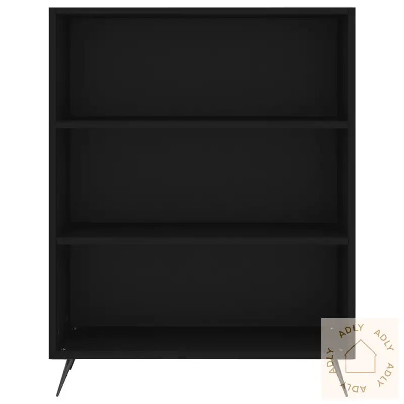 Bokhylle Svart 69,5X32,5X90 Cm Konstruert Tre
