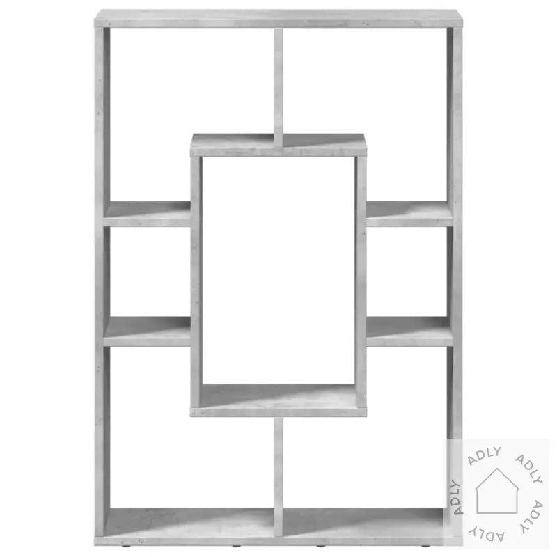 Bokhylle Betonggrå 63X20X90 Cm Konstruert Tre