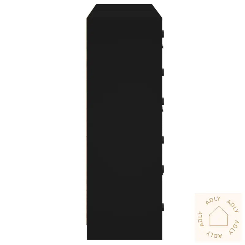 Bokhylle Med Dører Svart 136X37X109 Cm Konstruert Tre