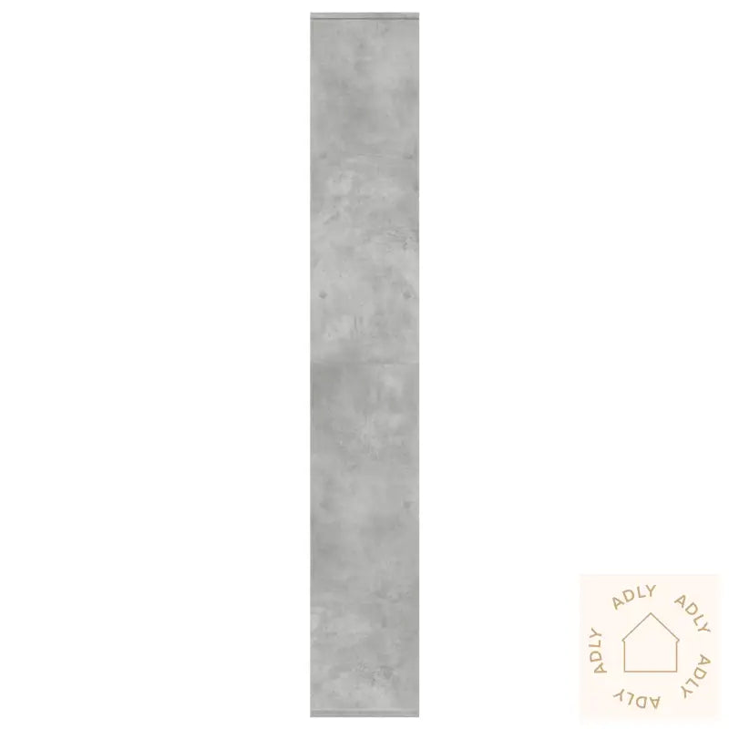 Romdeler Bokhylle Betonggrå 67X25X161,5 Cm Konstruert Tre