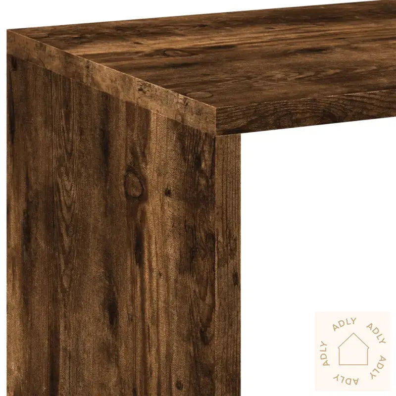 Romdeler Bokhylle Røkt Eik 102X29X103,5 Cm Konstruert Tre