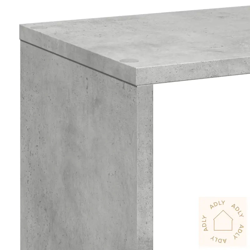 Romdeler Bokhylle Betonggrå 67X25X161,5 Cm Konstruert Tre
