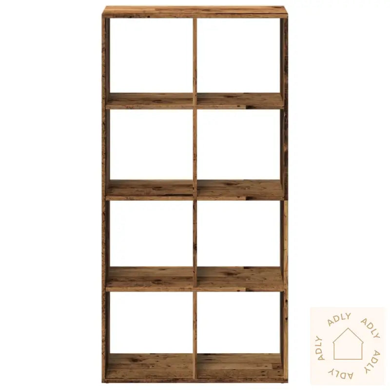 Romdeler Bokhylle Gammel Tre 69,5X29X137,5 Cm Konstruert Tre