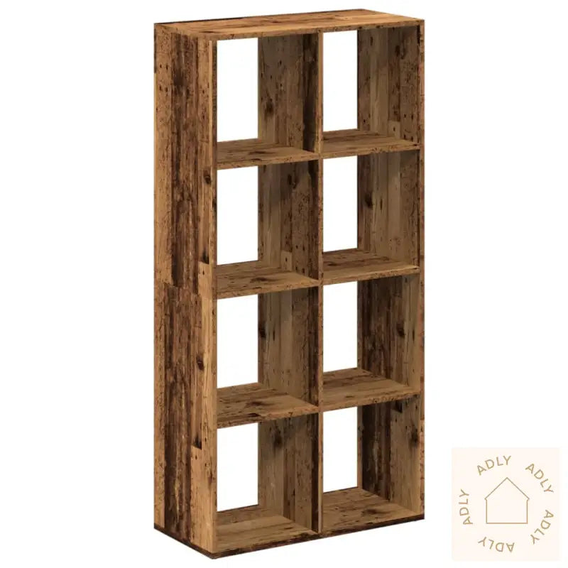 Romdeler Bokhylle Gammel Tre 69,5X29X137,5 Cm Konstruert Tre