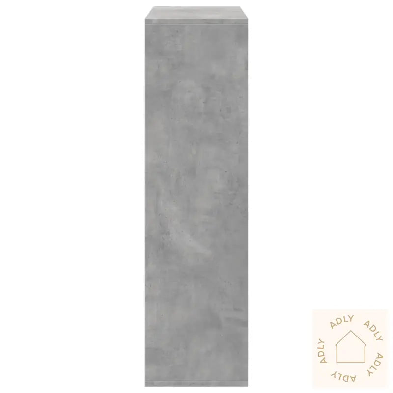 Romdeler Bokhylle Betonggrå 69,5X29X103,5 Cm Konstruert Tre