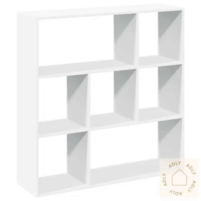 Romdeler Bokhylle Hvit 102X29X103,5 Cm Konstruert Tre