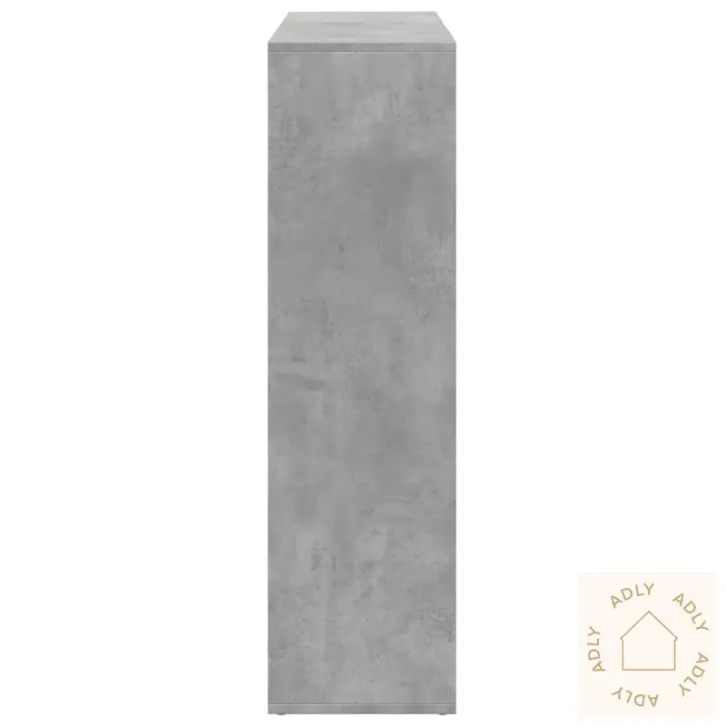 Romdeler Bokhylle Betonggrå 102X29X103,5 Cm Konstruert Tre