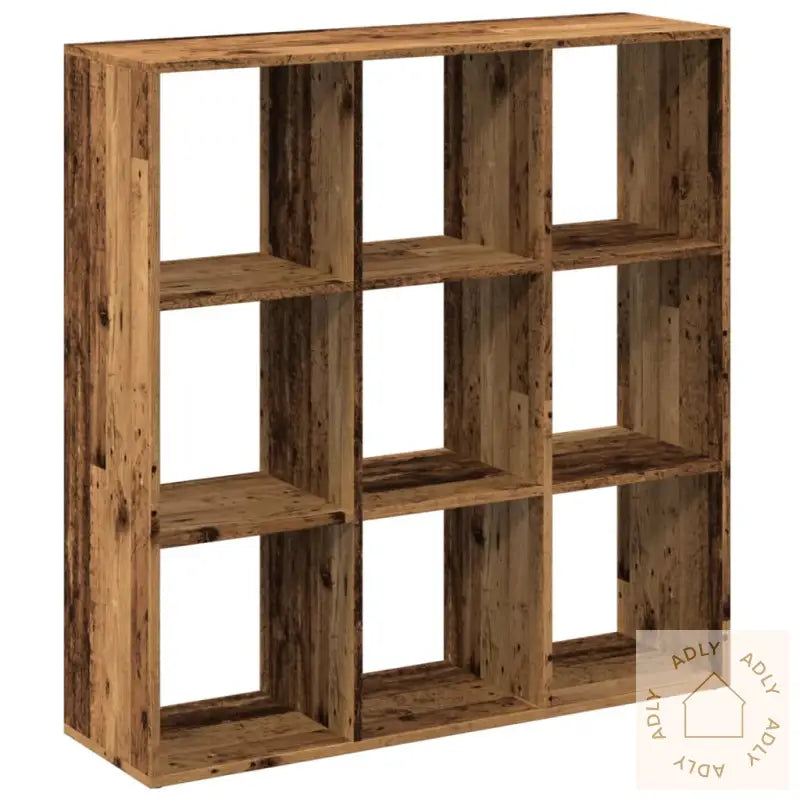 Romdeler Bokhylle Gammel Tre 102X29X103,5 Cm Konstruert Tre