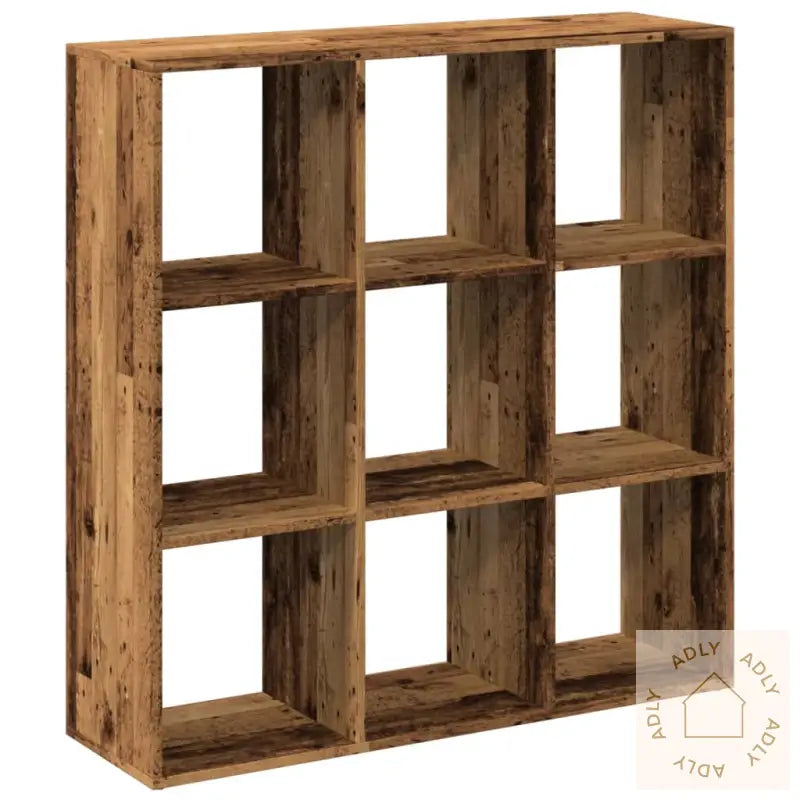 Romdeler Bokhylle Gammel Tre 102X29X103,5 Cm Konstruert Tre