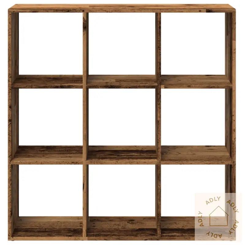 Romdeler Bokhylle Gammel Tre 102X29X103,5 Cm Konstruert Tre