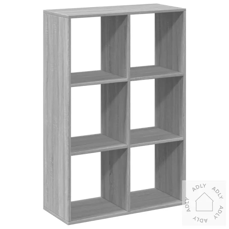 Romdeler Bokhylle Grå Sonoma 69,5X29X103,5 Cm Konstruert Tre