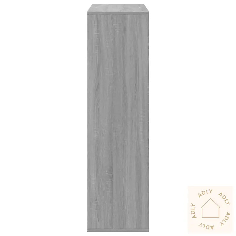 Romdeler Bokhylle Grå Sonoma 69,5X29X103,5 Cm Konstruert Tre