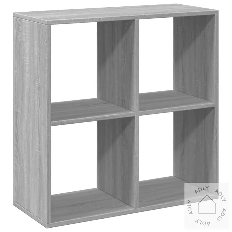Romdeler Bokhylle Grå Sonoma 69,5X29X69,5 Cm Konstruert Tre