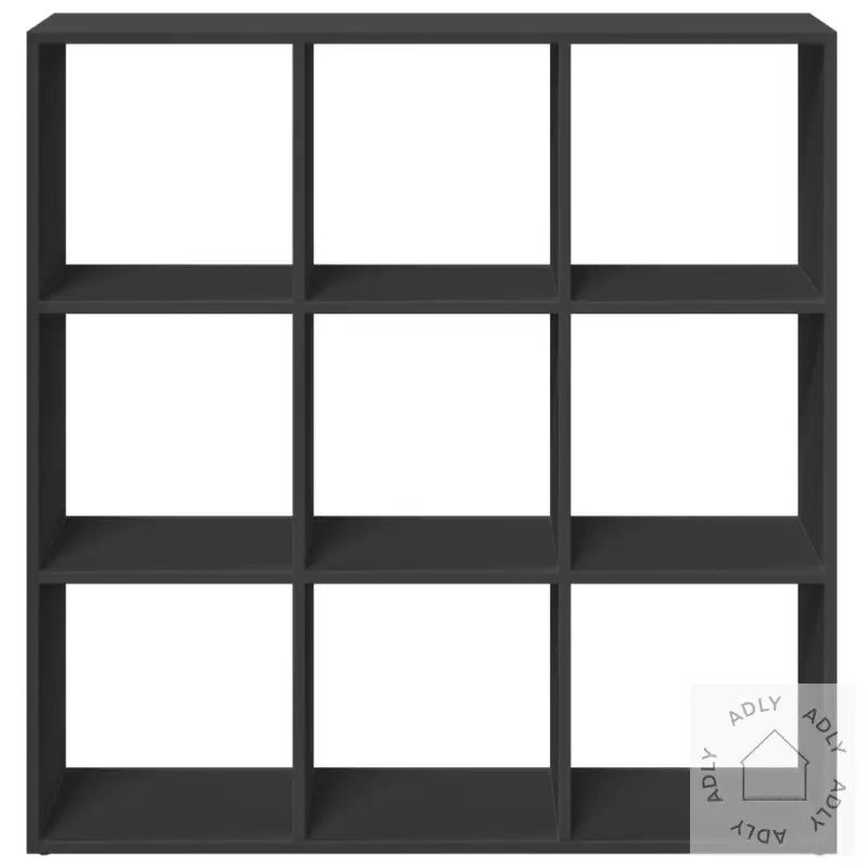Romdeler Bokhylle Svart 102X29X103,5 Cm Konstruert Tre