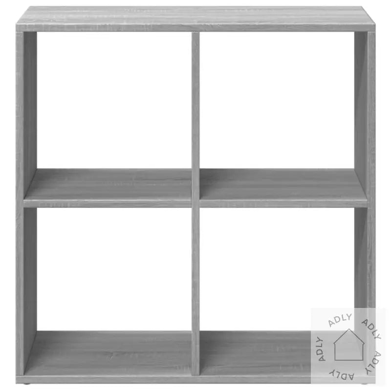 Romdeler Bokhylle Grå Sonoma 69,5X29X69,5 Cm Konstruert Tre