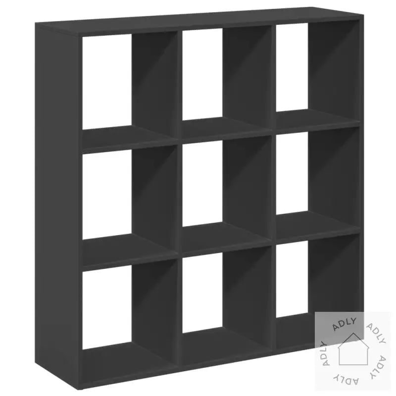 Romdeler Bokhylle Svart 102X29X103,5 Cm Konstruert Tre
